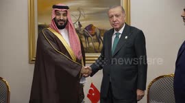 Qatar: President Erdogan meets Crown Prince of Saudi Arabia on sidelines of OIC-Arab League Summit in Doha