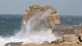 Met Office Stated That 56 mph Winds Were Measured at Portland Bill Dorset UK