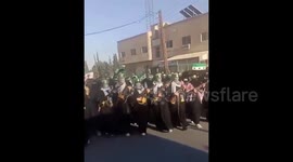 Syria: Syrian women in Damascus rally in support of Gaza