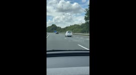 Unusual car design spotted on highway in Valkenburg, Netherlands