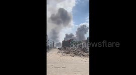 Explosive-Laden Armored Vehicles Deployed on Gaza City Outskirts
