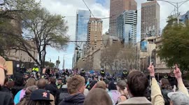 Australia: Crowds of people take part in ‘No Room For Racism’ rally in Melbourne