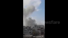 The Israeli army carried out heavy raids on Gaza City