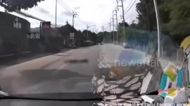 Passenger killed and driver injured when truck crashes into electricity post pulling down cables