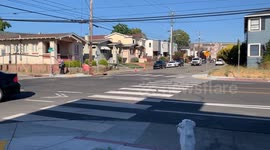 Oakland High Speed Police Chase Creates Close Call for Citizens