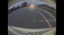 Tesla Cameras Capture Reckless Driver on Freeway