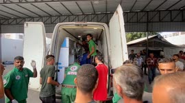 Palestinians bid farewell to relatives killed in Israeli strike on Gaza