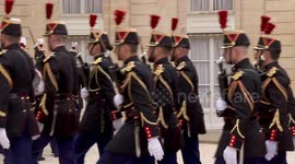 French President Macron meets Polish President Nawrocki at Elysee Palace