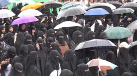 Yemeni university students, academics hold mass rally against Israel’s Gaza massacre