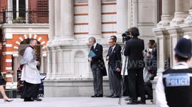 Duke and Duchess of York arrive at the Funeral of the Duchess of Kent