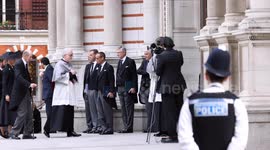 Duke of Kent arrives for his wife's funeral the Duchess of Kent