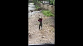 Man Fills River With Perfectly Balanced Stone Towers