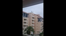 Crazy Jump From the Roof Into a Pool