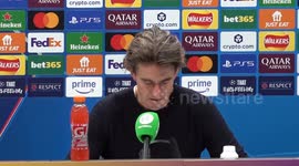 Tottenham Head Coach Thomas Frank speaks at press conference following Villarreal match