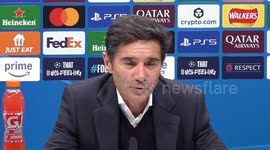 Villarreal Head Coach Marcelino speaks at press conference following Tottenham match