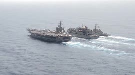 Yemen: USS Nimitz Conducts Replenishment At Sea Amid Rising Middle East Tensions