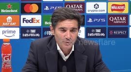 UK: Villarreal Head Coach Marcelino speaks at press conference following Tottenham match