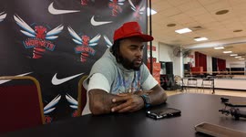 US: Delaware State Head coach DESEAN JACKSON deliver remarks during a press conference