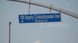 US, Los Angeles: Palmdale Honors Fallen Deputy With Street Renaming