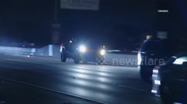 US, Los Angeles: North Hills Stolen Vehicle Pursuit