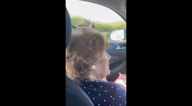 Sneakily Placing Items On Grandmother's Head