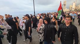 Lebanese march in Beirut marks anniversary of Hezbollah call device explosions