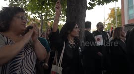 Spanish lawyers protest in Madrid over Gaza war