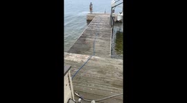Solo pressure washer’s dock cleaning in Henderson Harbor goes viral with 1.6M views