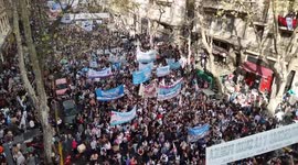 Students celebrate annulment of budget-related vetoes in Argentina