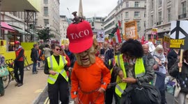 Anti-Trump Protest In Central London