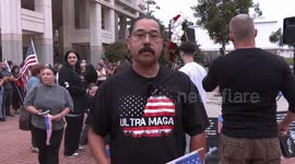 US, Los Angeles: Glendale Charlie Kirk Vigil With Sound On Tape Part 1