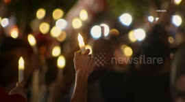 US, Los Angeles: Santa Clarita Candlelight Vigil Held In Memory Of Assassinated Charlie Kirk