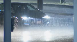 US, Los Angeles: Westlake Rain
