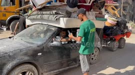 Displaced Palestinians fleeing south as Israel expands ground offensive in Gaza