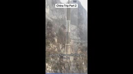 TikTok creator captures jaw-dropping gondola support column on Tianmen Mountain, racks up 6.5M views