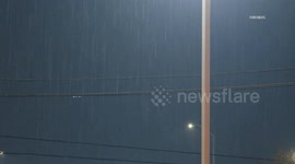 US, Los Angeles: Baldwin Park Early Morning Rain