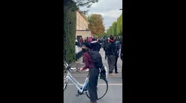 France: Police Forces Intervene to End High School Protest in Caen