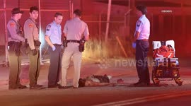 US, Bakersfield: Bakersfield 1 Dead After Semi-Truck Hits Pedestrian Graphic Content