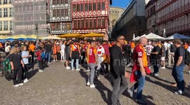 Germany: Galatasaray fans gather in Frankfurt ahead of Champions League clash