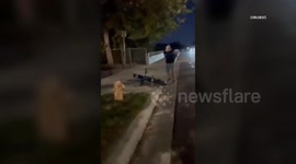 US, Los Angeles: Santa Clarita Teen Attacked Bike Tires Slashed On Camera