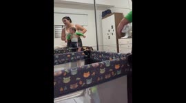 Baby refuses crib and cries for cuddles in São Paulo, Brazil