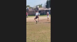 Young Football Players Practice High Knees
