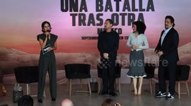 'One Battle After Another' stars, director hold press conference in Mexico City