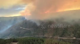 Spain: Wildfire Clouds Paint The Skies Of Northern Spain