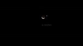 Rare conjunction of the Moon, Venus, and Regulus in Nebraska, USA