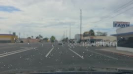 Approaching rain and drizzle in California, USA
