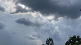 Timelapse of approaching storm in Arkansas, USA