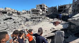 Child pulled alive from rubble after Israeli strike on Gaza