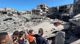 Child pulled alive from rubble after Israeli strike on Gaza