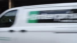 A Unmarked Van Seen Leaving Britannia International Hotel While Citizen Journalist Broadcast Live Stream